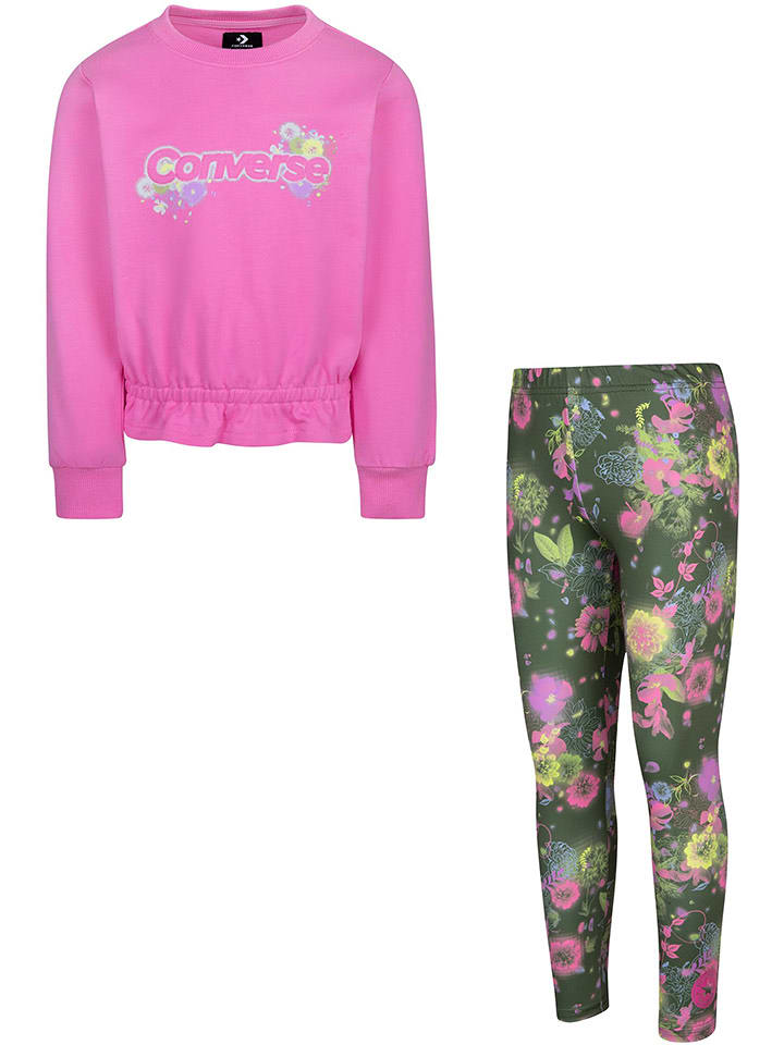 Converse 2-częściowy zestaw w kolorze różowym rozmiar: 92/98