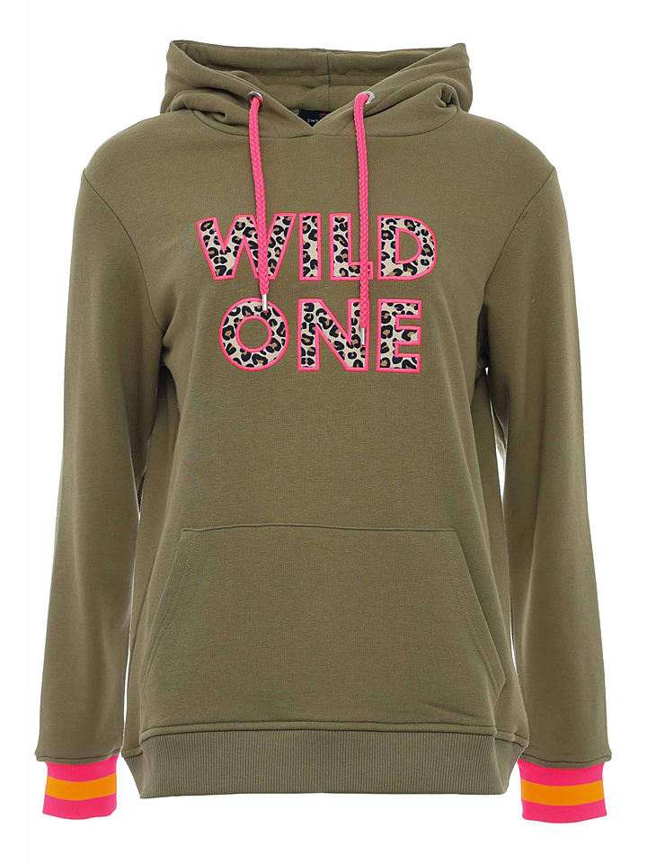 Zwillingsherz Bluza "Dorota" w kolorze khaki rozmiar: S/M