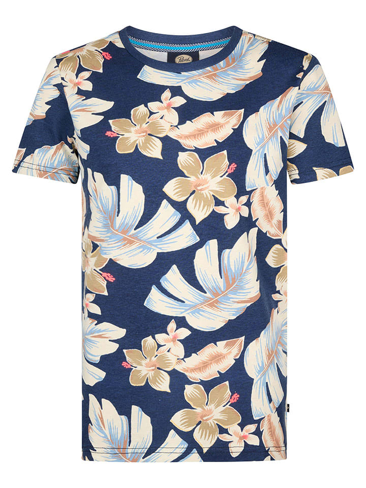 Petrol Industries Koszulka w kolorze granatowo-beżowym rozmiar: 176