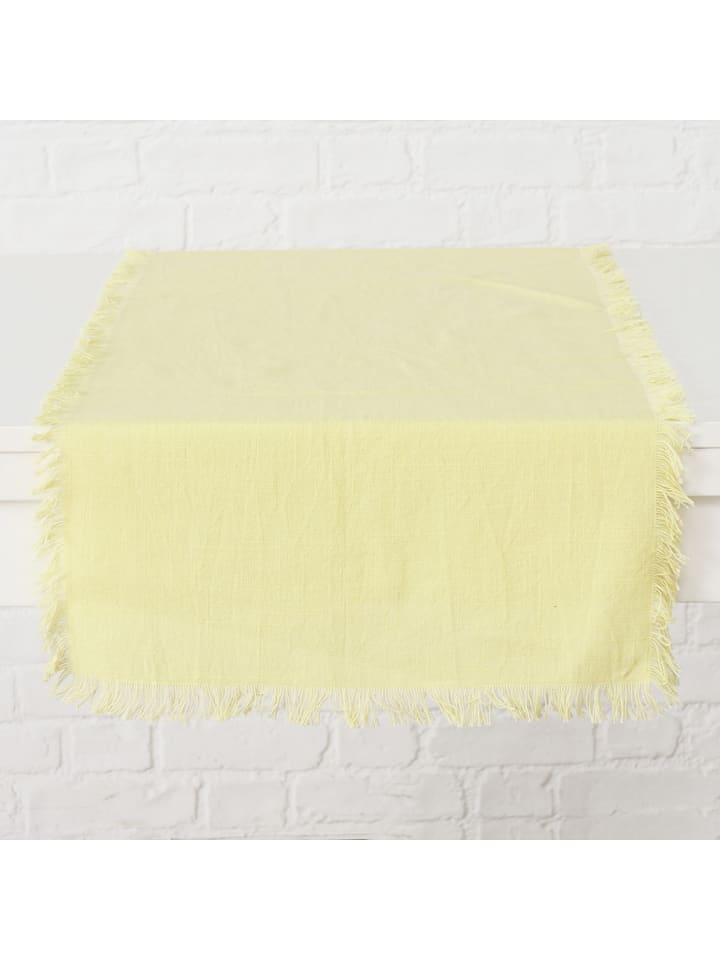 Boltze Bieżnik "Lenea" w kolorze żółtym - 140 x 40 cm rozmiar: onesize