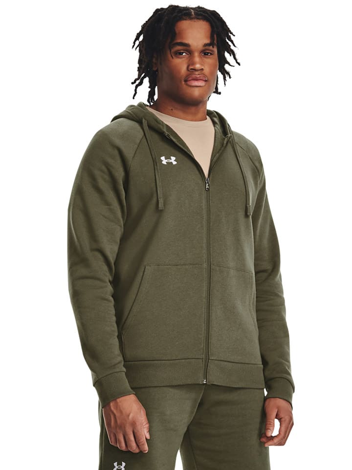 Under Armour Bluza "Rival" w kolorze khaki rozmiar: L