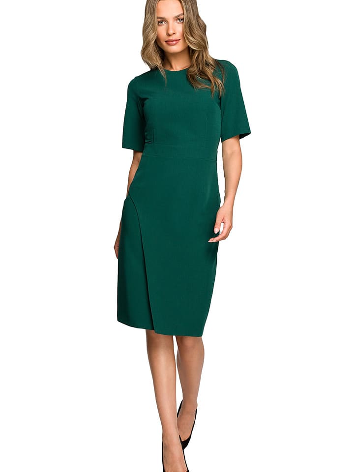 Stylove Sukienka w kolorze ciemnozielonym rozmiar: M