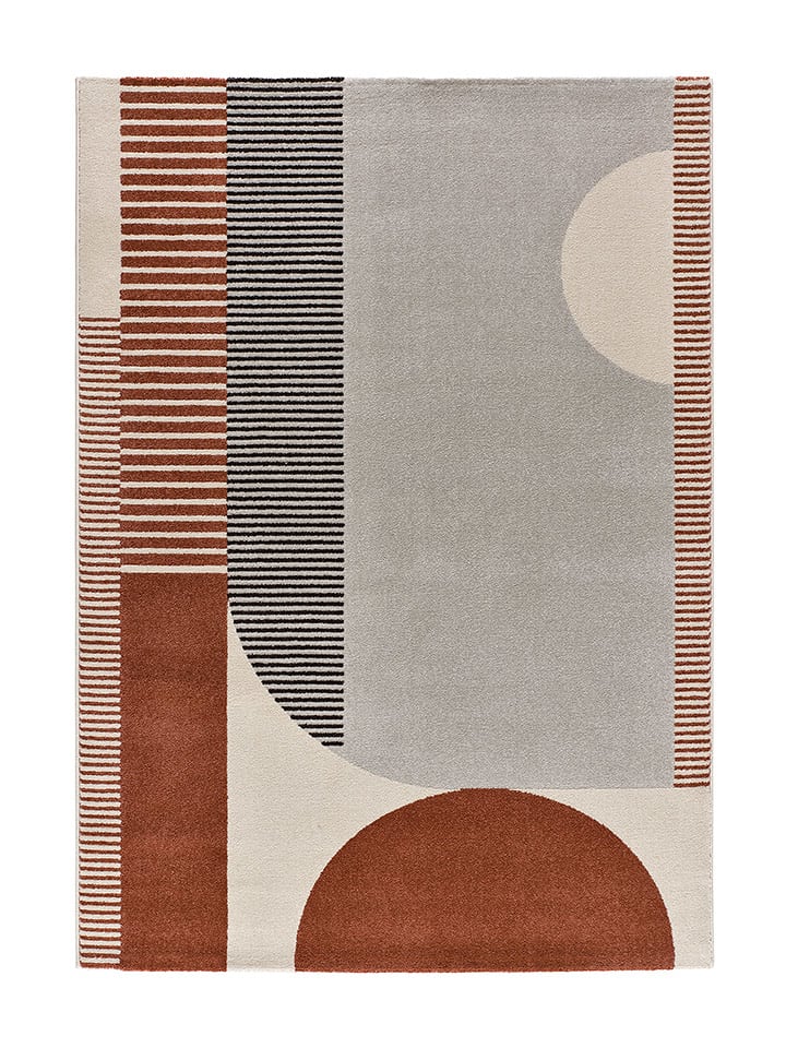 Atticgo Dywan "Gaia" w kolorze kremowo-szaro-czerwonym rozmiar: 160x230 cm