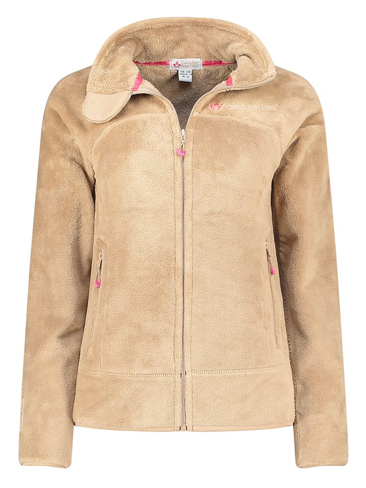 Canadian Peak Kurtka polarowa "Udilas" w kolorze beżowym rozmiar: M