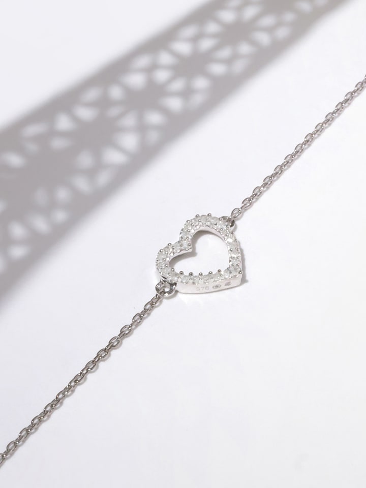 CARATELLI Złota bransoletka "Tu portes mon Coeur" z diamentami rozmiar: onesize