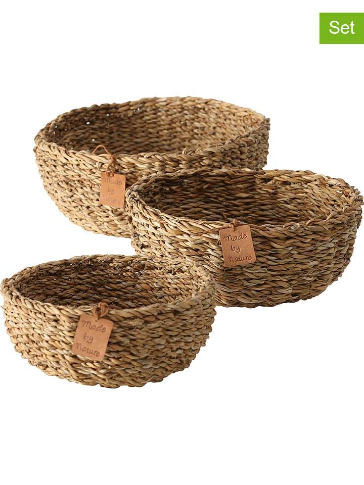 Boltze Kosze (3 szt.) "Sophy" w kolorze brązowym rozmiar: onesize