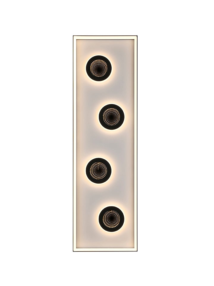 Just Light Lampa sufitowa LED "Dune" w kolorze czarnym - 100 x 6 x 30 cm rozmiar: onesize