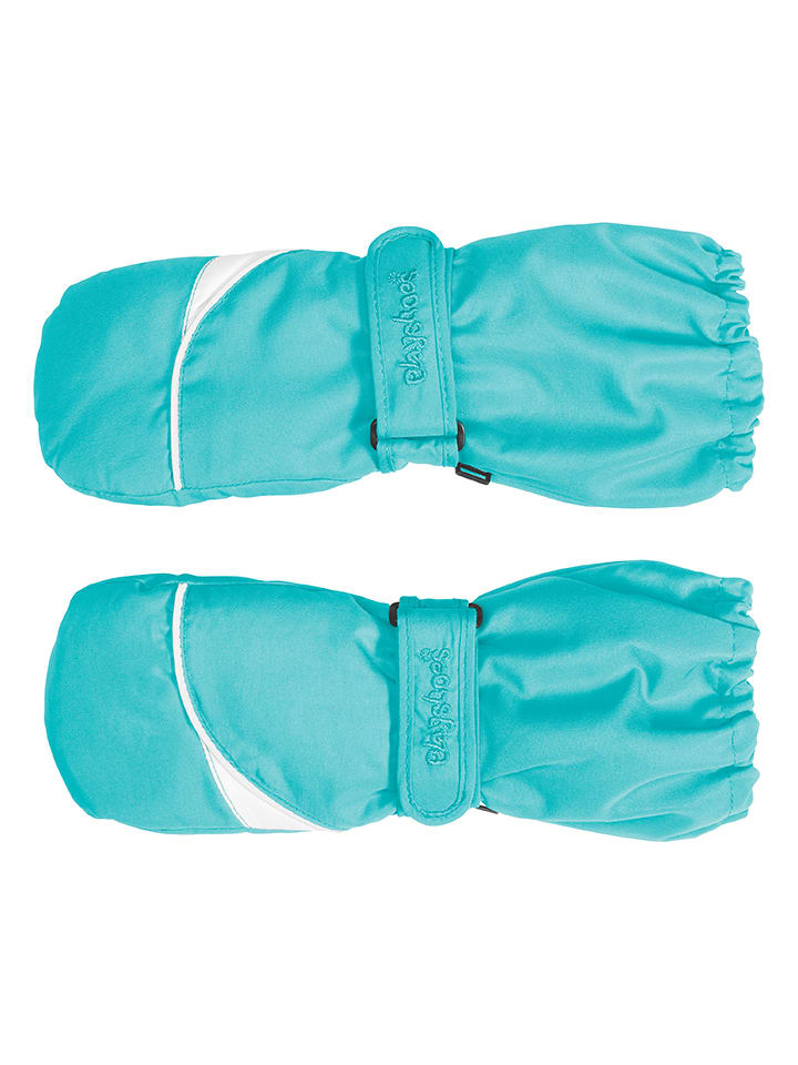 Playshoes Rękawiczki w kolorze turkusowym rozmiar: 80-92