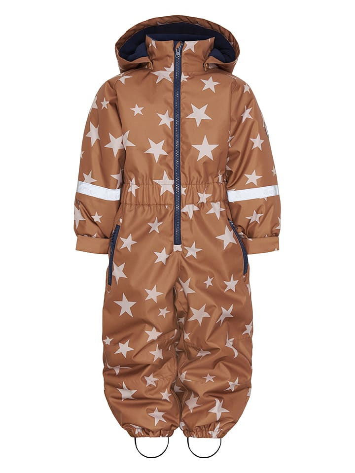 HULABALU Kombinezon zimowy "X-Stars" w kolorze jasnobrązowym rozmiar: 92