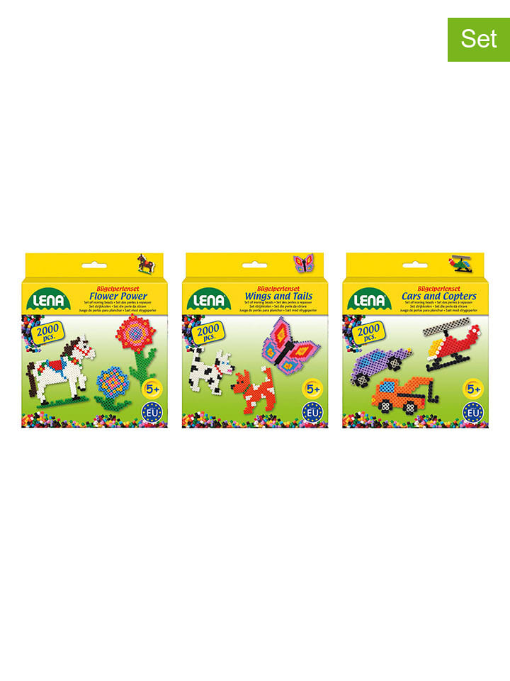 LENA 3-częściowy zestaw koralików do prasowanek - 5+ rozmiar: onesize