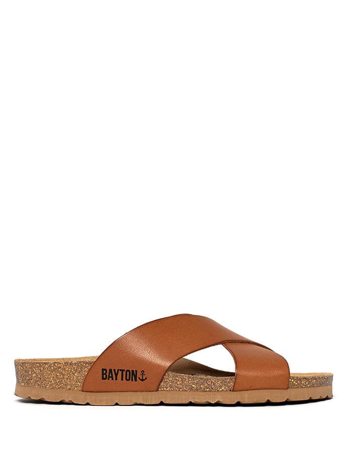 BAYTON Klapki "Gomera" w kolorze jasnobrązowym rozmiar: 38