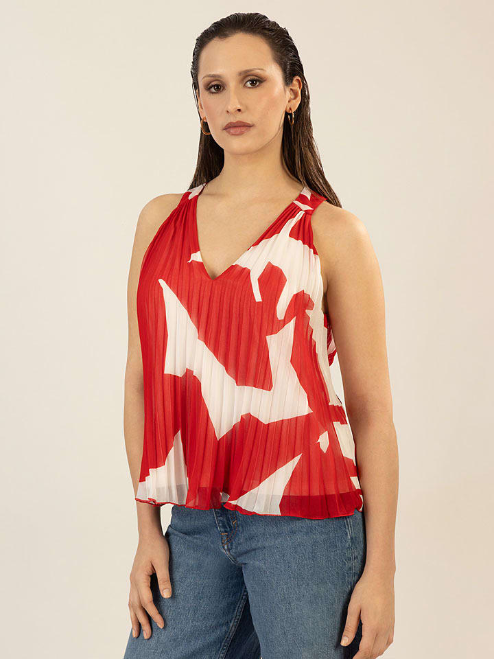 APART Top w kolorze czerwono-kremowym rozmiar: 42