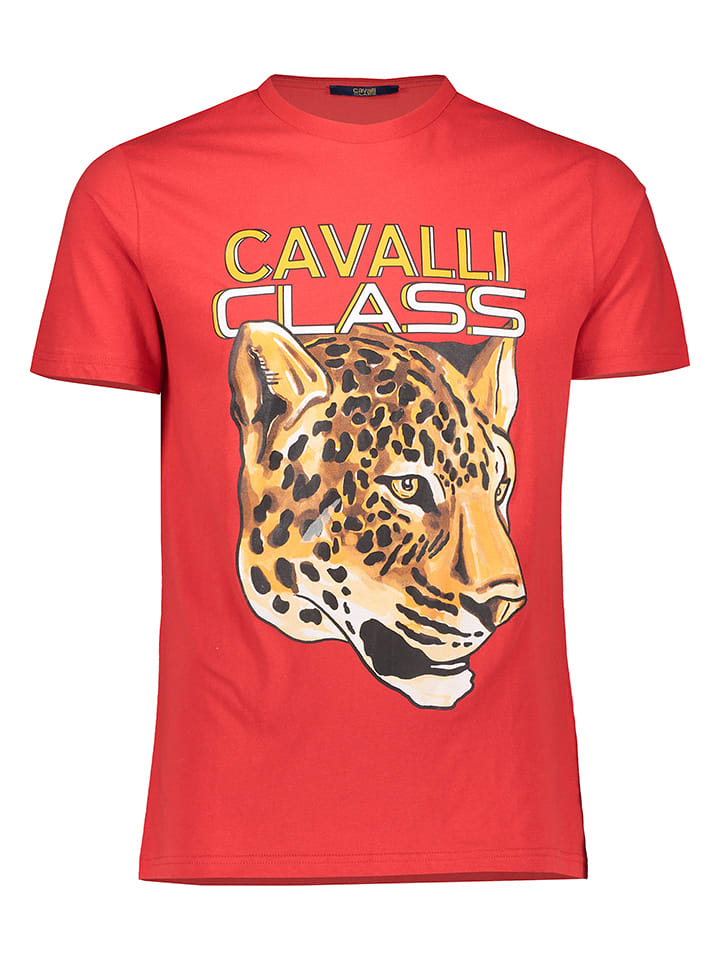 cavalli CLASS Koszulka w kolorze czerwonym rozmiar: L
