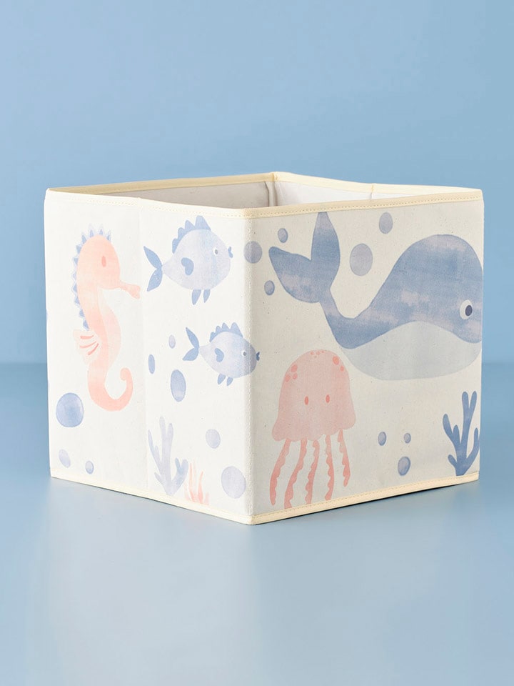 BELLA MAISON Kosz "Marine" w kolorze błękitno-jasnoróżowym - 30 x 30 x 30 cm rozmiar: onesize