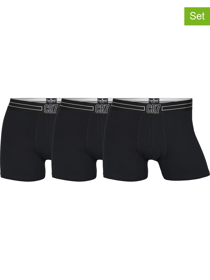 CR7 Bokserki (3 pary) w kolorze czarnym rozmiar: XL