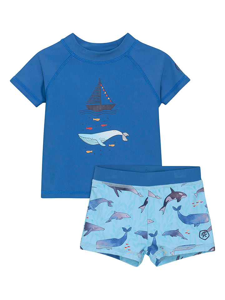 Color Kids Zestaw kąpielowy w kolorze niebieskim rozmiar: 98