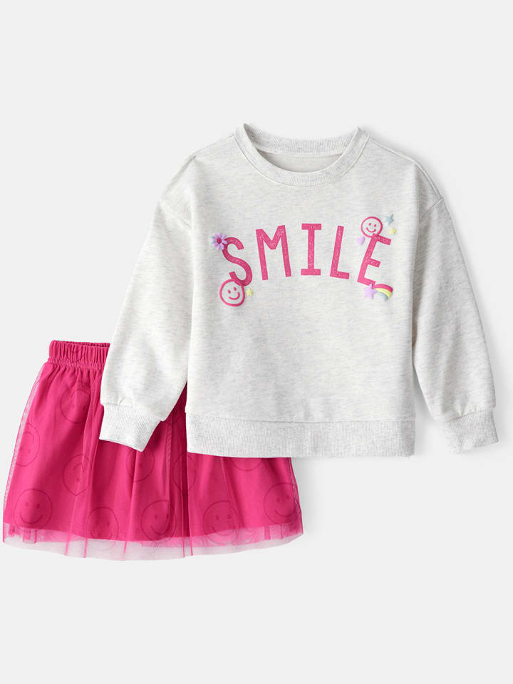 carter's 2-częściowy zestaw w kolorze szaro-różowym rozmiar: 92