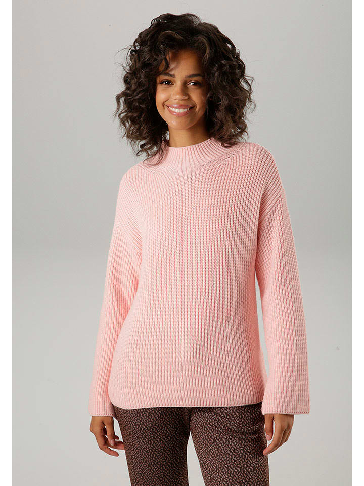 Aniston Sweter w kolorze jasnoróżowym rozmiar: 38