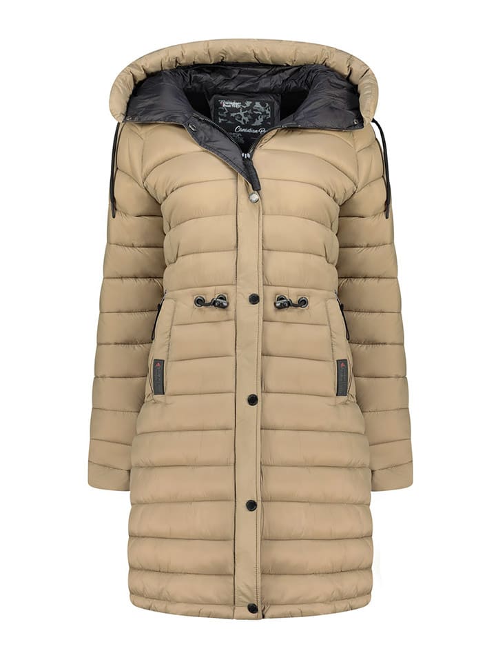 Canadian Peak Płaszcz pikowany "Batigeak" w kolorze beżowym rozmiar: 3XL