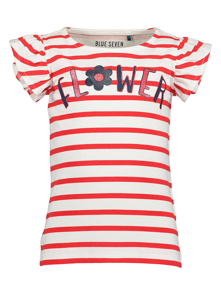 Blue Seven Koszulka w kolorze biało-czerwonym rozmiar: 98