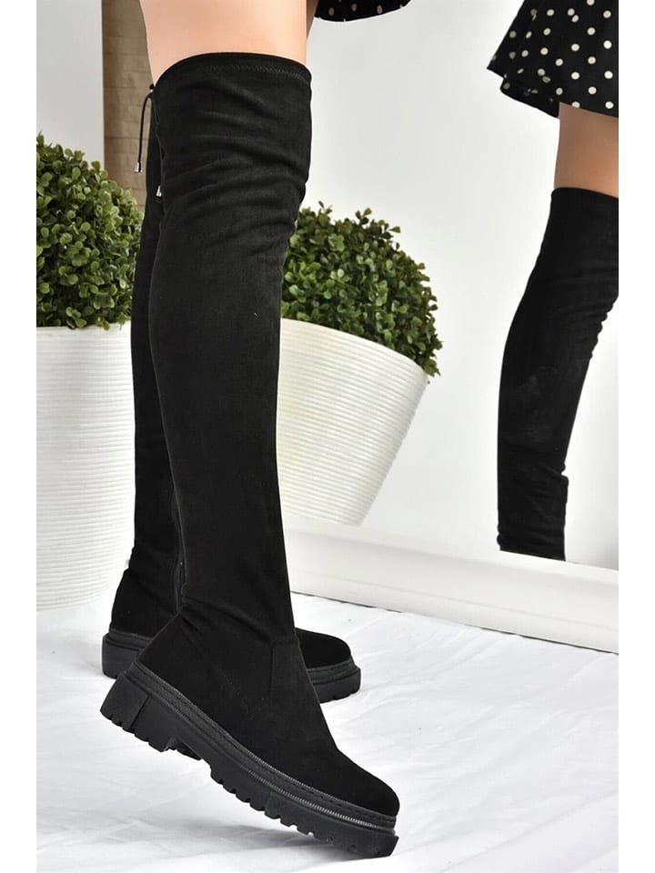 trendyol Kozaki w kolorze czarnym rozmiar: 38