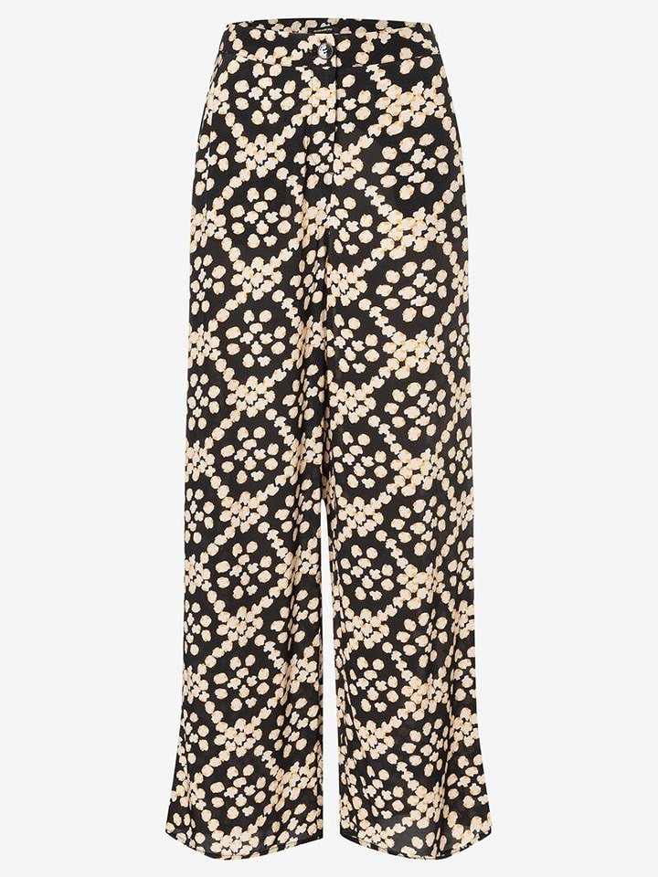 More & More Spodnie w kolorze czarno-złoto-białym rozmiar: 40