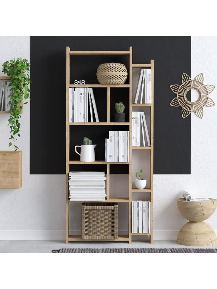 Scandinavia Concept Regał "Momo" w kolorze brązowym na książki - 65 x 150 x 15 cm rozmiar: onesize