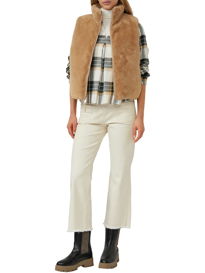 S.OLIVER RED LABEL Dżinsy - Flared fit - w kolorze kremowym rozmiar: 44