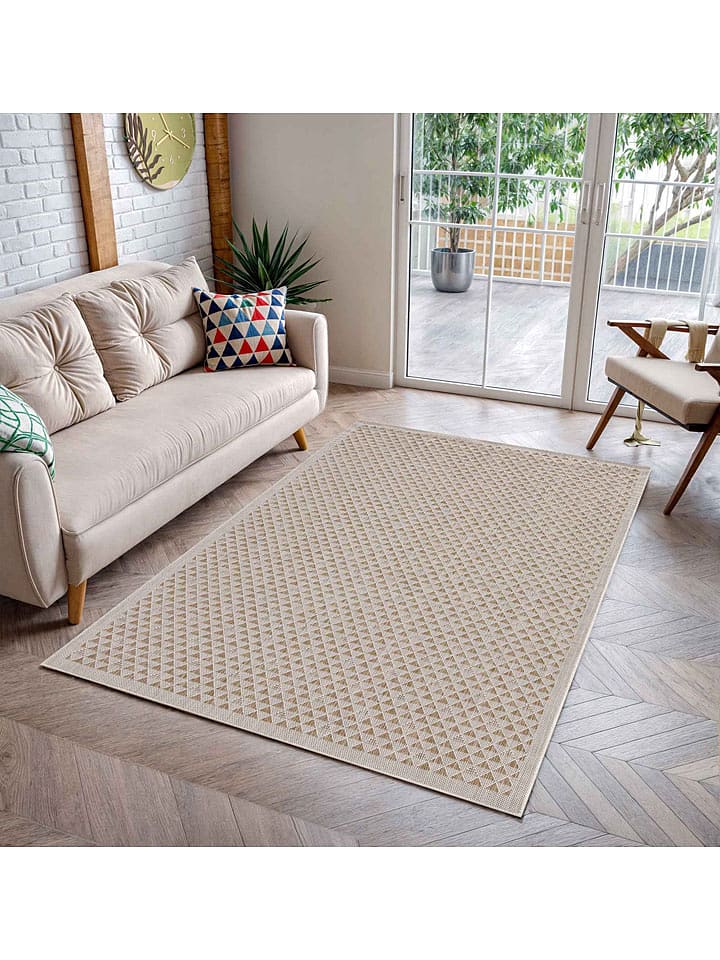 ABERTO DESIGN Dywan w kolorze beżowym rozmiar: 80x150 cm