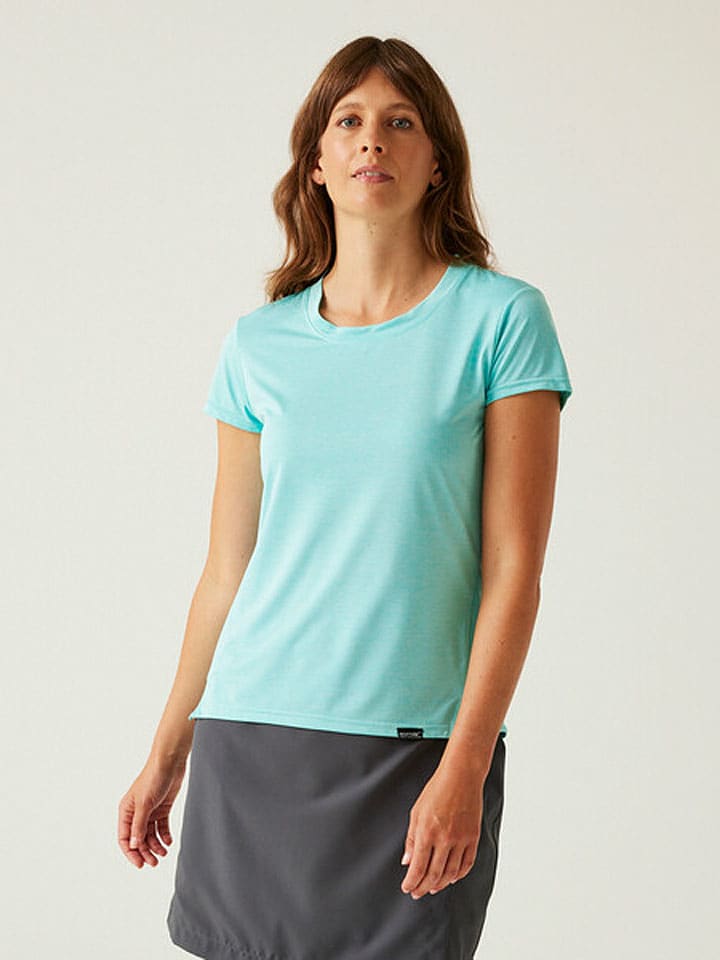 Regatta Koszulka funkcyjna "Limonite VIII" w kolorze turkusowym rozmiar: 38