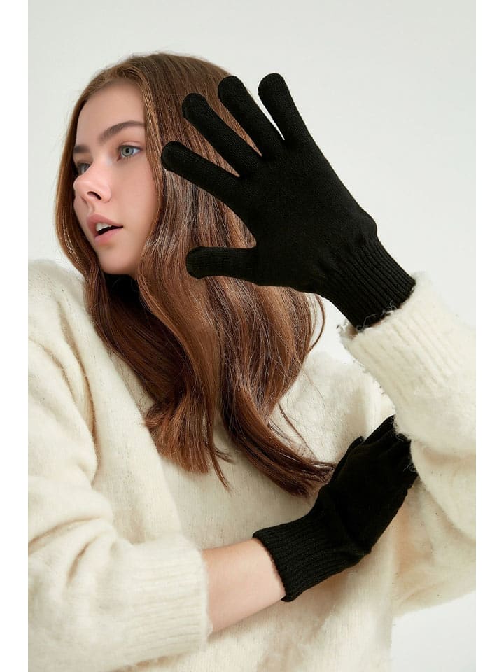 Lucky Bees Rękawiczki w kolorze czarnym rozmiar: onesize