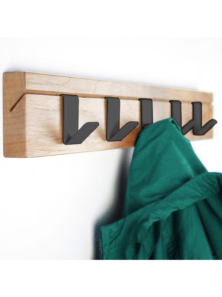 Woody Kids Wieszak ścienny w kolorze jasnobrązowym - 60 x 6 x 10 cm rozmiar: onesize