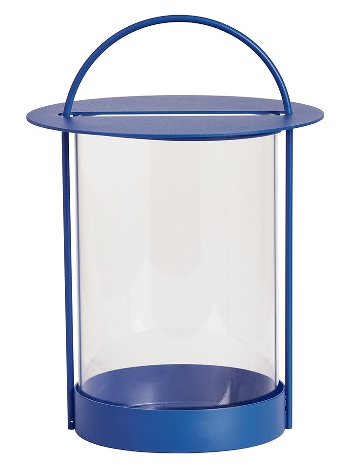 OYOY Lampion "Maki" w kolorze niebieskim - wys. 29 x Ø 20,5 cm rozmiar: onesize