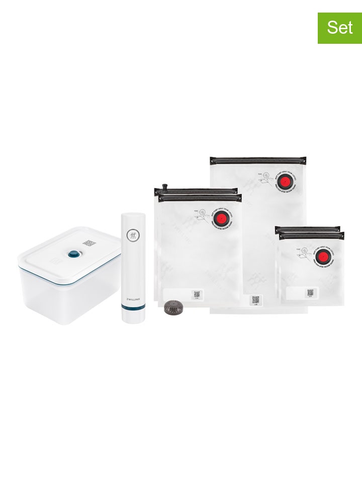 Zwilling 7-częściowy zestaw w kolorze biało-szarym do pakowania próżniowego rozmiar: onesize