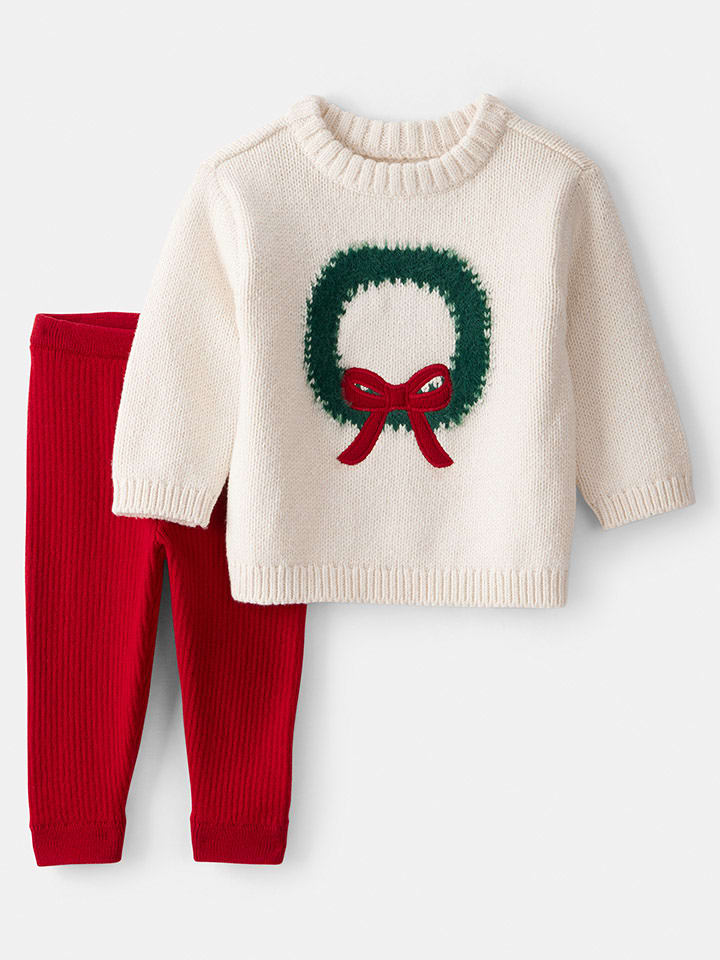 carter's 2-częściowy zestaw w kolorze kremowo-czerwonym rozmiar: 74