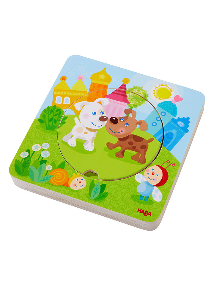 Haba 6-częściowe drewniane puzzle "Colorful animals" - 12 m+ rozmiar: onesize
