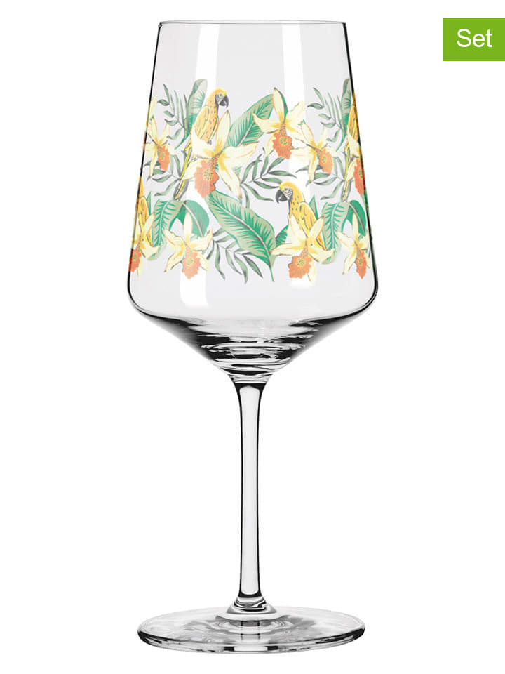 RITZENHOFF Kieliszki (2 szt.) "Sommertau" w kolorze żółto-zielonym do koktajli - 500 ml rozmiar: onesize