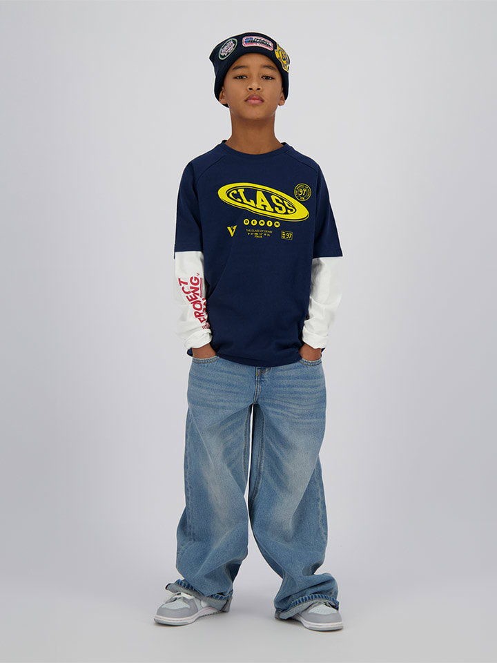 Vingino Koszulka "Houble" w kolorze granatowym rozmiar: 92