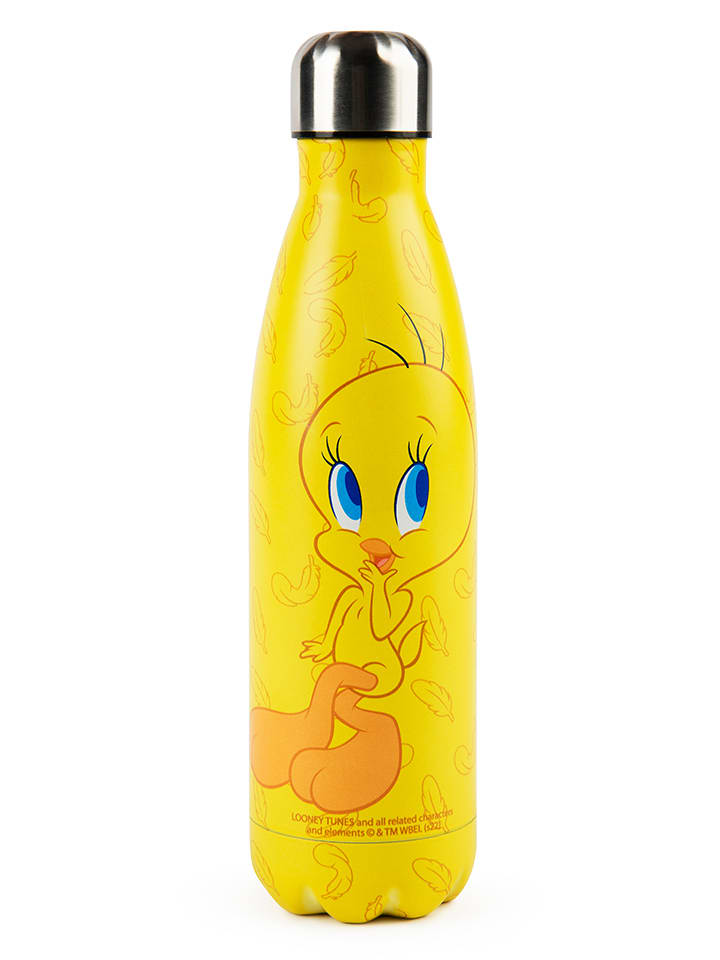 Trendy Kitchen by EXCÉLSA Butelka termiczna "Looney Tunes" w kolorze żółtym - 500 ml rozmiar: onesize