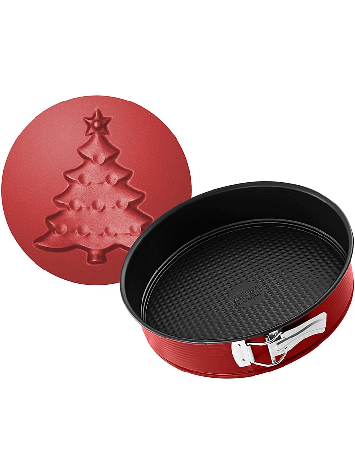 Zenker Tortownica "Sparkling Christmas" w kolorze czerwonym z motywem - Ø 26 cm rozmiar: onesize