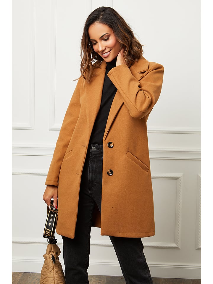 L'armoire de Suzette Płaszcz przejściowy w kolorze karmelowym rozmiar: 40