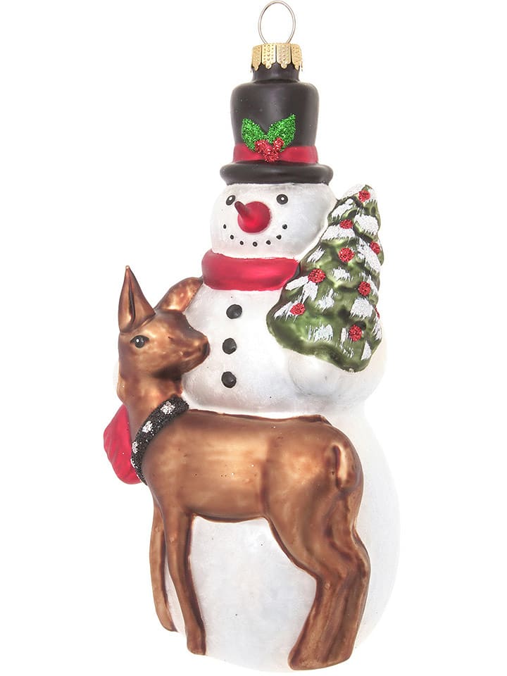 Krebs Glas Lauscha Ozdoba choinkowa ze wzorem - dł. 16 cm rozmiar: onesize