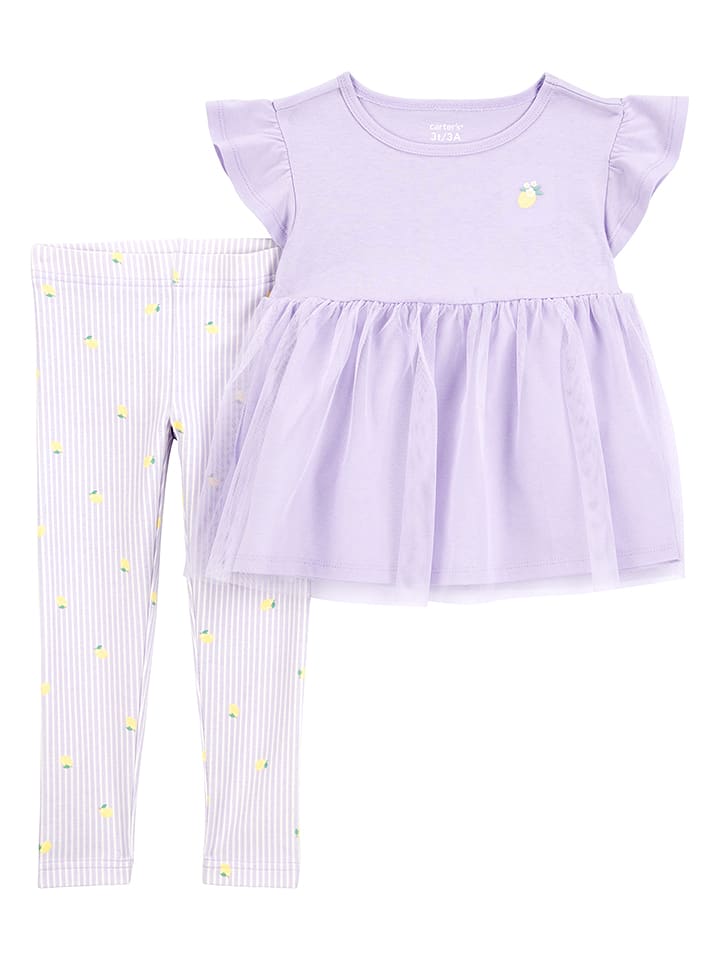 carter's 2-częściowy zestaw w kolorze fioletowym rozmiar: 98