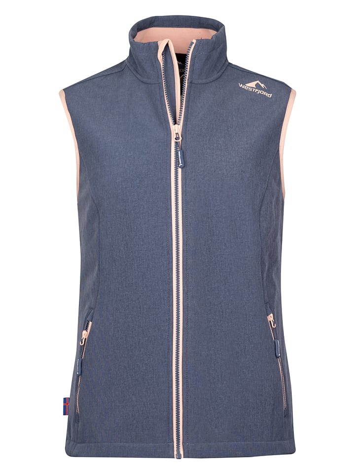 Westfjord Kamizelka softshellowa "Eldfjall" w kolorze niebieskim rozmiar: XS