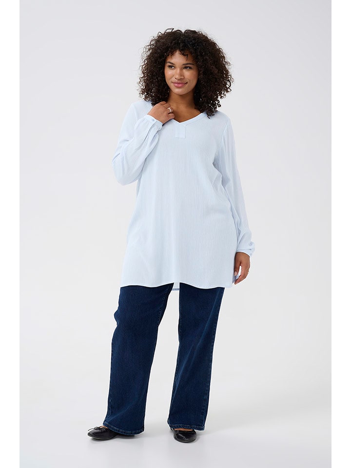 KAFFE curve Tunika w kolorze błękitnym rozmiar: 44