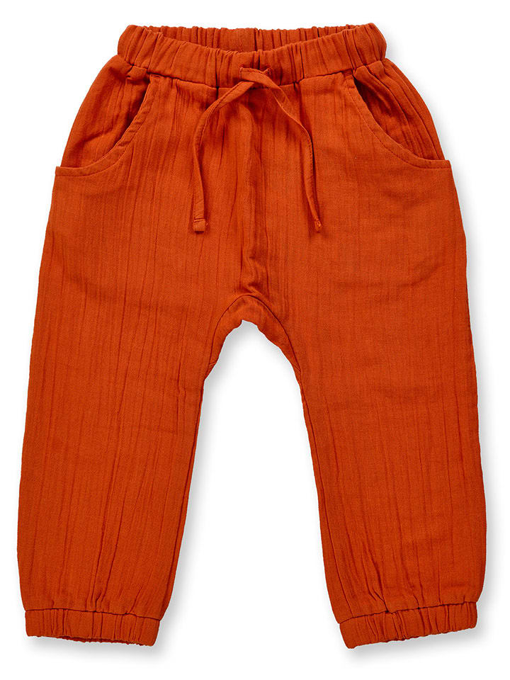 Sense Organics Spodnie w kolorze ceglanym rozmiar: 134/140