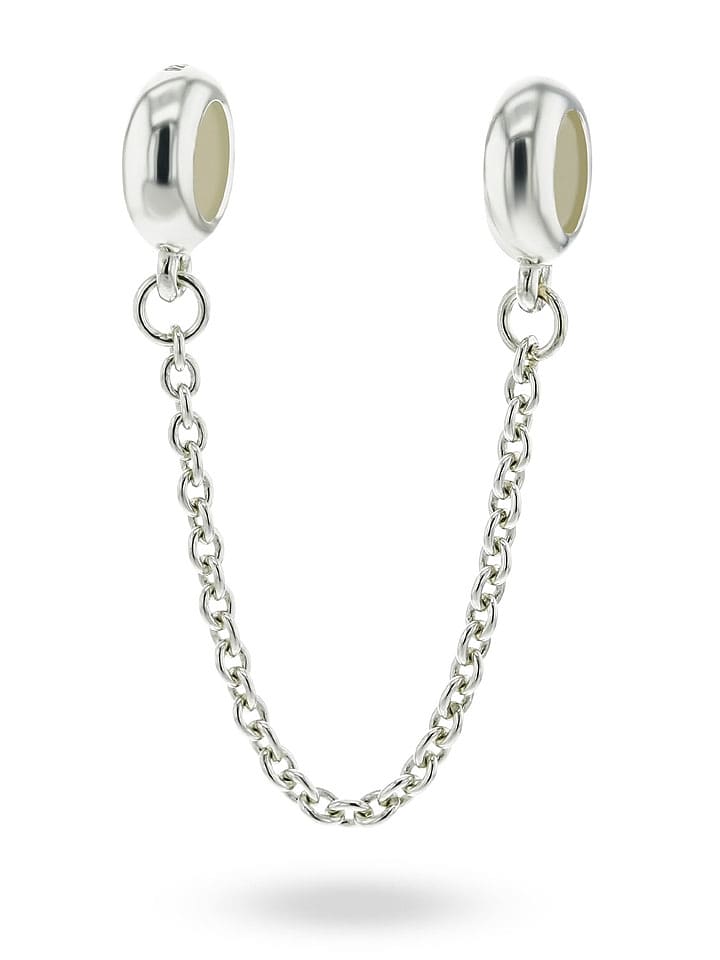 CHARM'S Srebrny łańcuszek zabezpieczający rozmiar: onesize