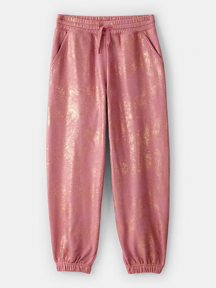 OshKosh Spodnie dresowe w kolorze złoto-jasnoróżowym rozmiar: 122