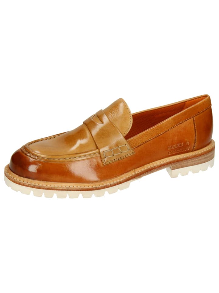 MELVIN & HAMILTON Skórzane mokasyny "Regine 6" w kolorze jasnobrązowym rozmiar: 42