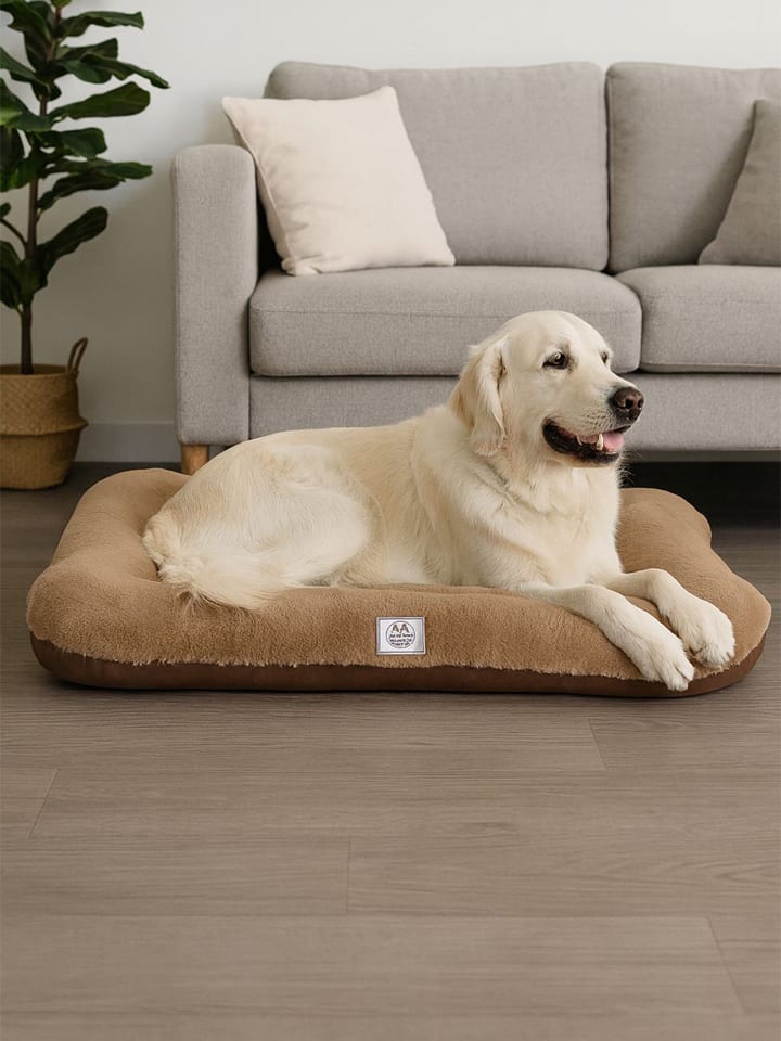 Paws&Whiskers Legowisko w kolorze jasnobrązowym dla zwierząt rozmiar: 55x75x8 cm